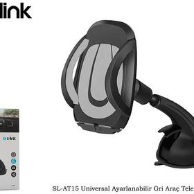 S-Link SL-AT15 Gri Universal Ayarlanabilir Araç İçi Telefon Tutucu