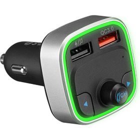 S-Link Sl - Bt401 Rgb Bluetooth V5.0 Led Ekran Tf Kart 64 g Çift Usb QC3.0 + 5v / 2.4a Hızlı Şarjlı Fm Transmitter