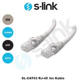 S-Link SL-Cat03 Utp Rj-45 Cat-5E Patch Kablo