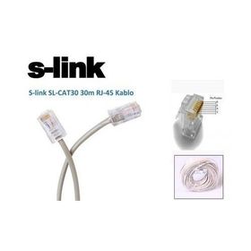 S-Link SL-CAT30 30 mt CAT6 UTP AWG24 Gri Patch Cord Kablo