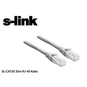 S-Link SL-CAT30 30 mt CAT6 UTP AWG24 Gri Patch Cord Kablo