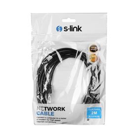 S-Link SL-CAT602BK 2 mt Siyah CAT6 Kablo