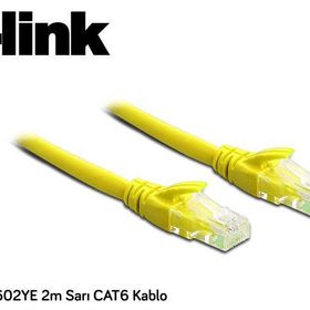 S-Link SL-CAT602YE 2 mt Sarı Ağ Kablosu