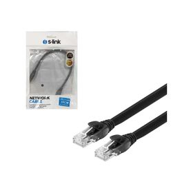 S-Link SL-CAT6030BK Cat6 Patch UTP Siyah 30 cm Network Ethernet Kablo