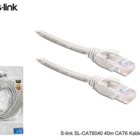 S-Link SL-CAT6040 40 mt CAT6 UTP AWG24 Gri Patch Cord Kablo