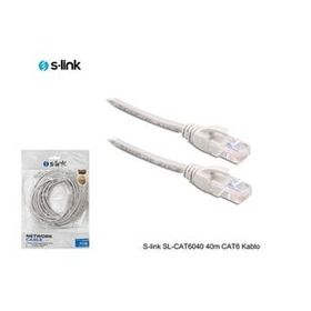 S-Link SL-CAT6040 40 mt CAT6 UTP AWG24 Gri Patch Cord Kablo