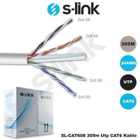 S-Link SL-Cat608 Gri Cat6 Utp Patch Kablo
