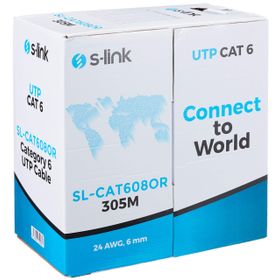 S-Link SL-CAT608OR 24AWG CAT6 UTP 305 Metre Turuncu Network Kablosu