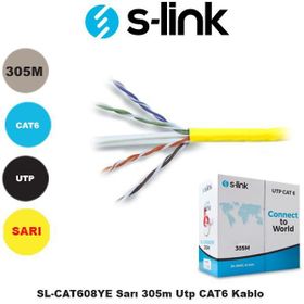 S-Link SL-CAT608YE Network Kablosu