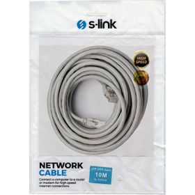 S-Link SL-CAT610 10 m CAT6 Gri Patch Kablo