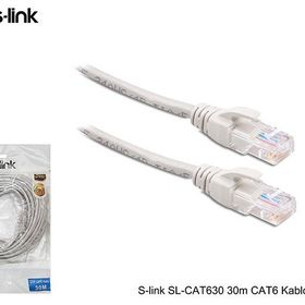 S-Link SL-CAT630 30 mt Gri Utp Patch Kablo
