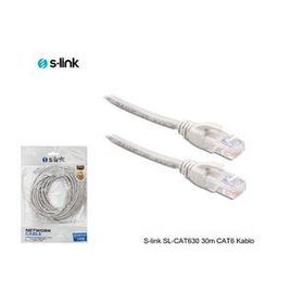 S-Link SL-CAT630 30 mt Gri Utp Patch Kablo