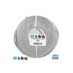 S-Link SL-CT2100 2+1 Folyolu 100 mt CCTV Kablo