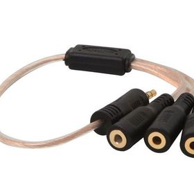 S-Link SL-DC53 DC3.5 M To DC3.5 F 3'lü Ses Çoklayıcı Kablo