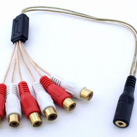 S-Link SL-DC56 3.5 mm Stereo 6'lı Ses Çoklayıcı