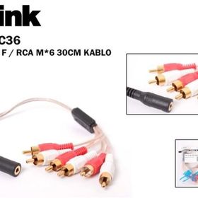 S-Link SL-DCR36 DC3.5-F - RCA Kablo