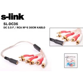 S-Link SL-DCR36 DC3.5-F - RCA Kablo