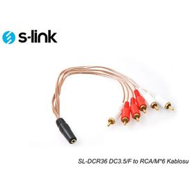 S-Link SL-DCR36 DC3.5-F - RCA Kablo