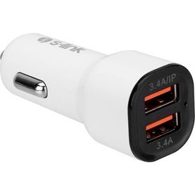 S-Link SL-EC30L iPhone Lightning Kablolu 3.4 A 2 USB Beyaz Araç Şarj Cihazı