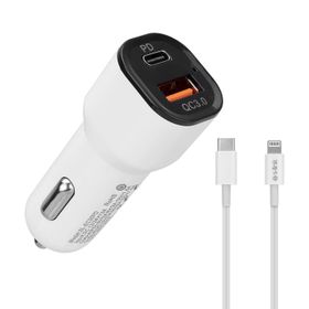 S-Link SL-EC35PD Beyaz iPhone Lightning Kablolu Araç Şarj Aleti