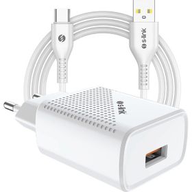 S-Link SL-EC40T Type-C 5V 2400MA Beyaz Kablolu Ev Şarj Adaptörü