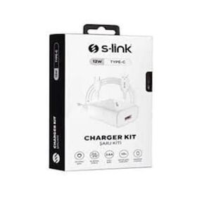 S-Link SL-EC40T Type-C 5V 2400MA Beyaz Kablolu Ev Şarj Adaptörü