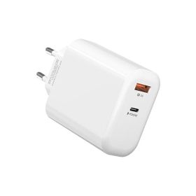 S-Link SL-EC69 GAN PD 65 W QC 18 W Type USB-C +USB A Beyaz Şarj Adaptör