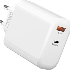 S-Link SL-EC69 GAN PD 65 W QC 18 W Type USB-C +USB A Beyaz Şarj Adaptör