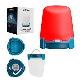 S-Link SL-F265 4 Beyaz Kırmızı Rgb Ledli Pilli Işık Modlu Dekoratif Fener
