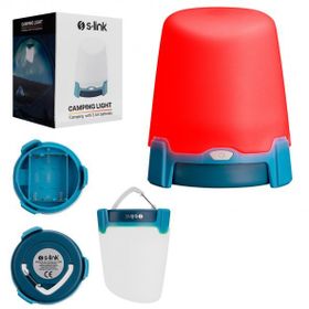 S-Link SL-F265 4 Beyaz Kırmızı Rgb Ledli Pilli Işık Modlu Dekoratif Fener