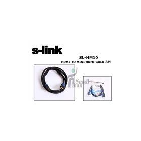 S-Link SL-HM55 Gold 3 mt Mini HDMI-M To HDMI-M Kablo