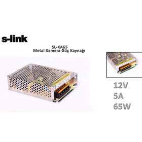 S-Link SL-KA65 12 V 5 A 65 W Metal Kasa Adaptör