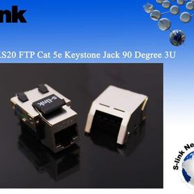 S-Link SL-KS20 FTP CAT5E 3U 90 Derece Keystone Jack