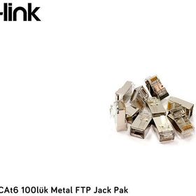 S-Link SL-M66 Metal Uçlu 100'lü FTP Konnektör