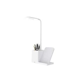 S-Link SL-M9054 Beyaz TypeC 10W Kablosuz Şarj Cihazı Kalemlikli Masa Lambası