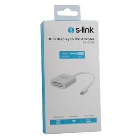 S-Link SL-MD85 Mini Display Port Erkek to DVI 24+5 Dönüştürücü