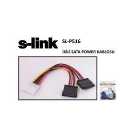 S-Link SL-P516 İkili Sata Power Kablo