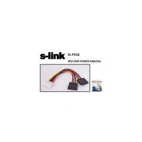 S-Link SL-P516 İkili Sata Power Kablo