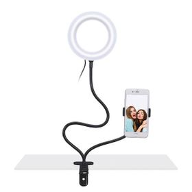 S-Link Sl-Sf100 6 Inç 12W Sarı Telefon Tutuculu Youtuber & Makyaj Halka Led Işık