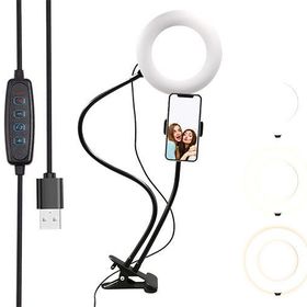 S-Link Sl-Sf100 6 Inç 12W Sarı Telefon Tutuculu Youtuber & Makyaj Halka Led Işık