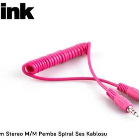 S-Link SL-SP3 Pembe 1 m Stereo Ses Kablosu
