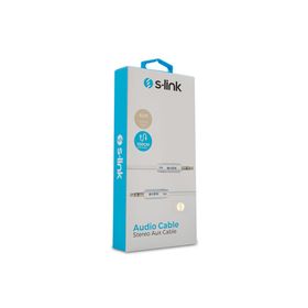 S-Link SL-SP70 1 m Beyaz 3.5 mm Stereo Ses Kablosu