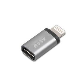 S-Link SL-TA20M Gümüş Metal Gövde Micro USB 5Pin F to Lightning M Çevirici