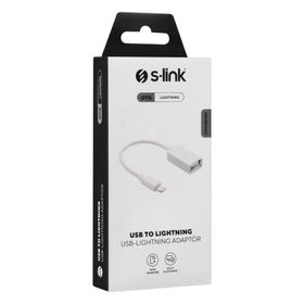 S-Link SL-TA74 Beyaz USB F to Lightning 10 cm Kablolu OTG Çevirici