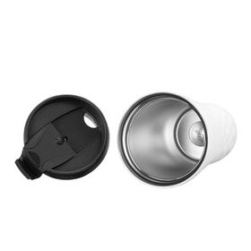 S-Link SL-TM1972B Mat Beyaz 500 ml İç 304 Dış 201 Paslanmaz Çelik Termos Kupa