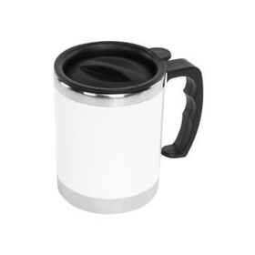 S-Link SL-TM1978 Beyaz 330 ml İç 304 Dış 201 Paslanmaz Çelik Kupa