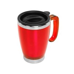 S-Link SL-TM1981 Kırmızı 415 ml İç 304 Dış 201 Paslanmaz Çelik Kupa