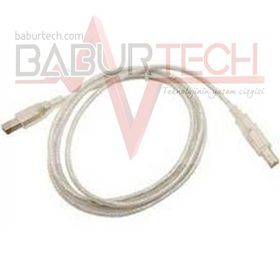 S-Link SL-U2003 Şeffaf Usb 2.0 3 mt Yazıcı Kablosu