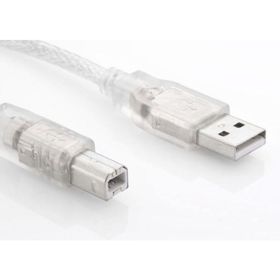 S-Link SL-U2003 Şeffaf Usb 2.0 3 mt Yazıcı Kablosu