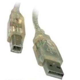 S-Link SL-U2005 USB 2.0 5 mt Şeffaf Yazıcı Kablo